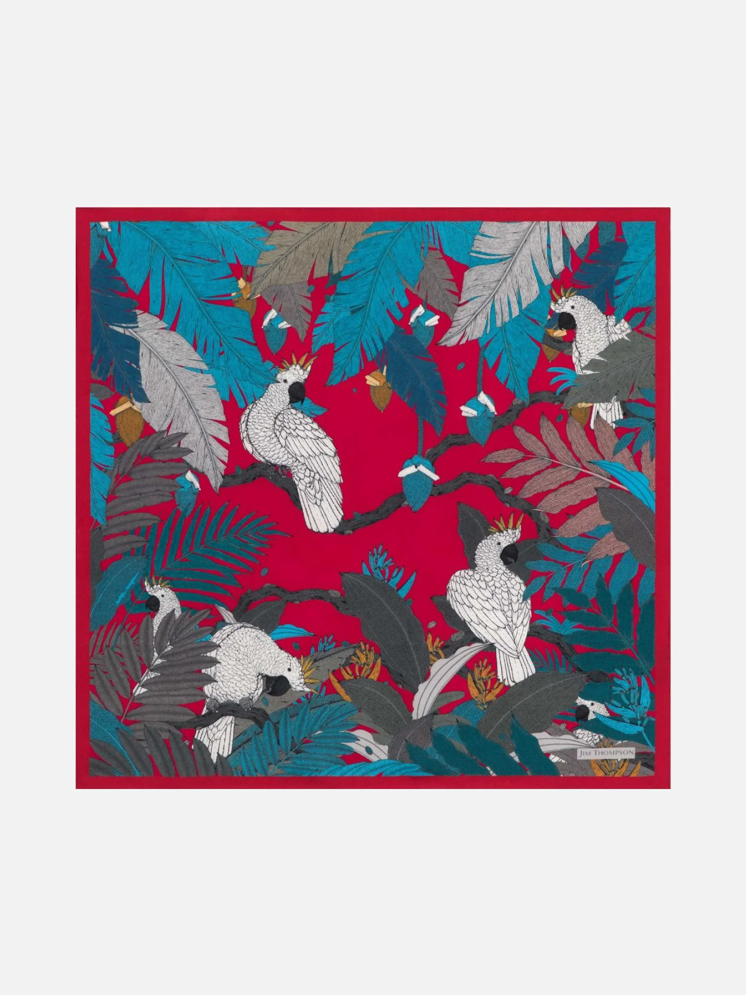 Cockatoo Silk Twill Printed Scarf