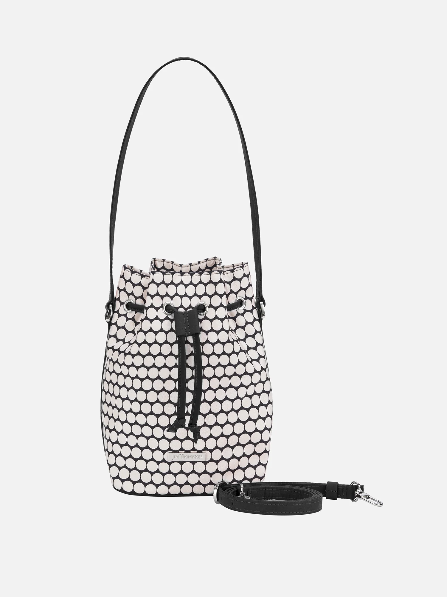 Dot Silk Mini Drawstring Bag