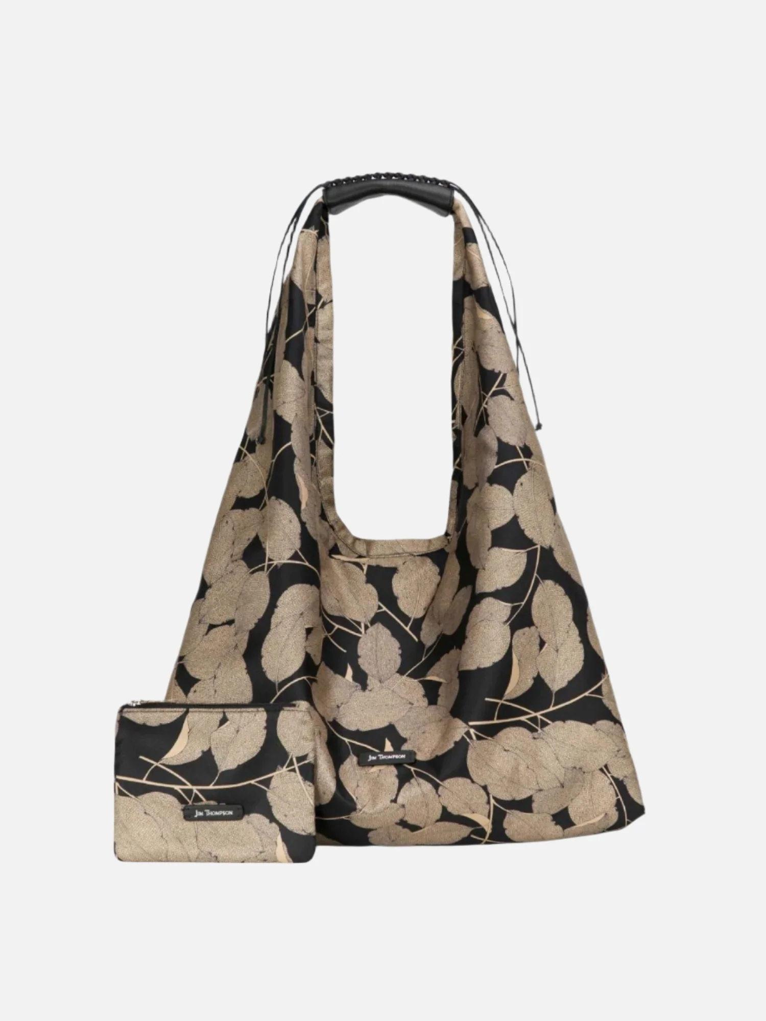 Leaf Large Silk Twill Hobo Bag