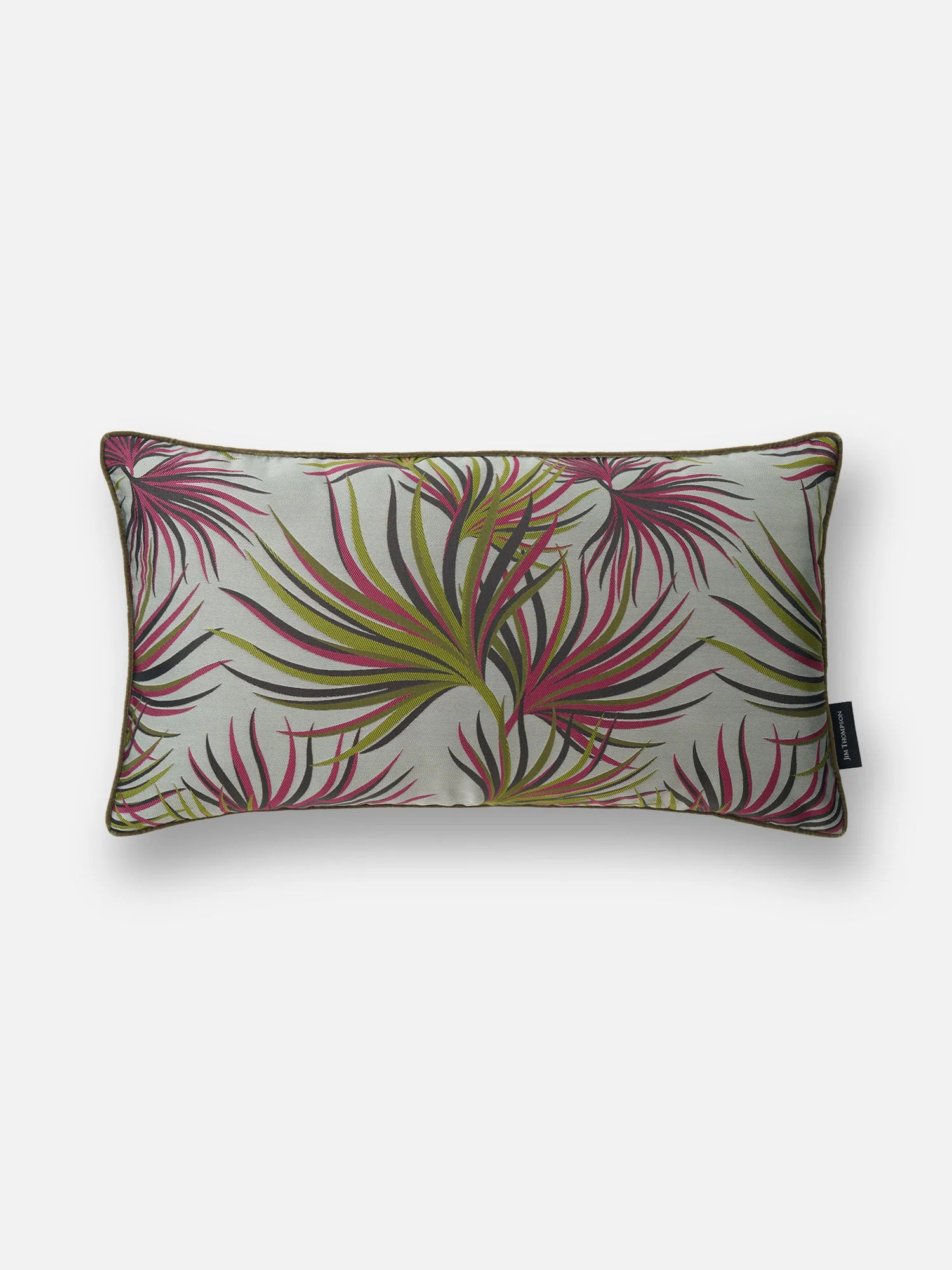 Palm Firework Silk Cushion Cover 12x22 inch