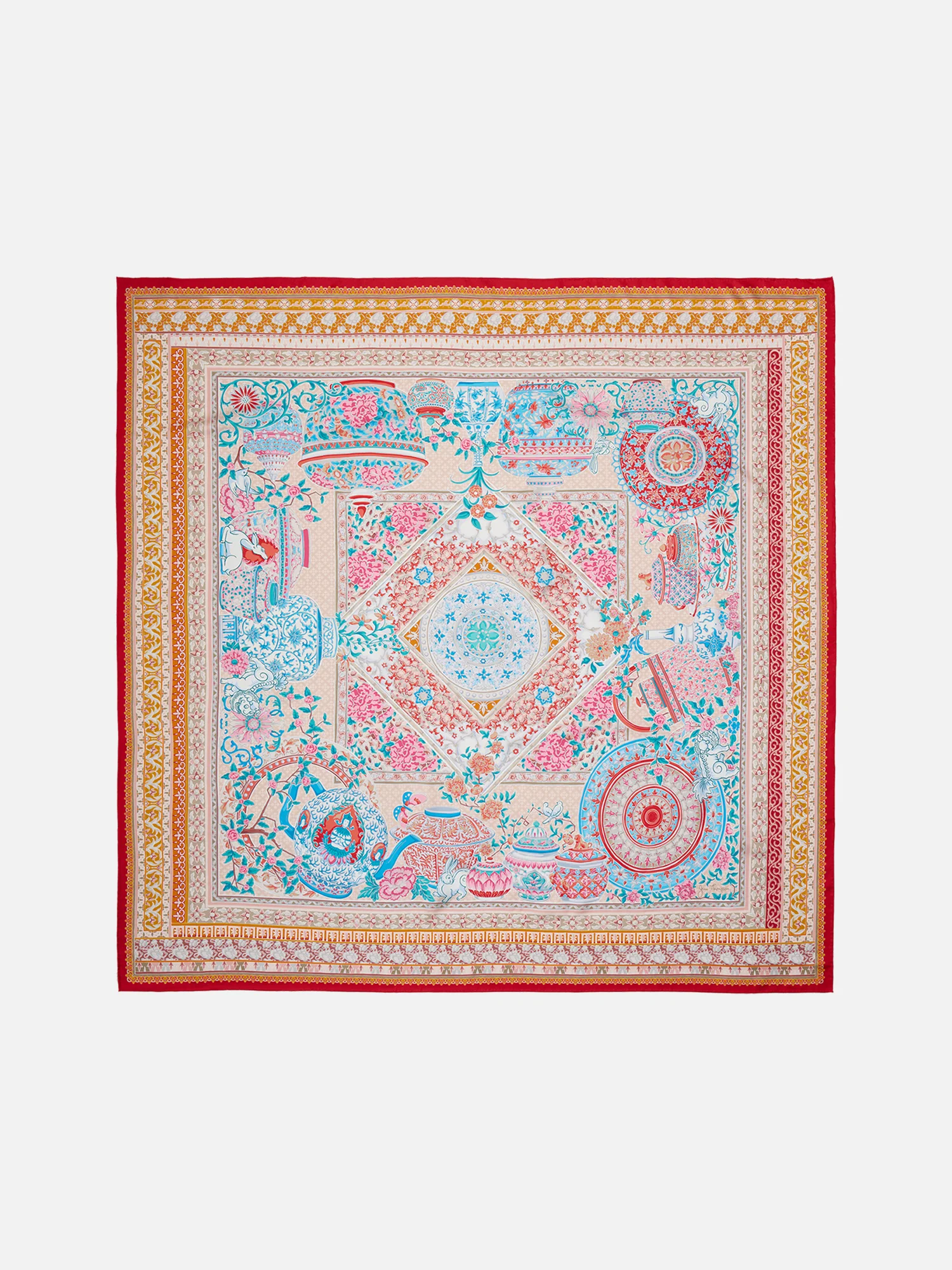 Story of Pottery Silk Scarf